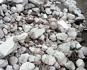 Rubble and rebar