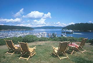 Friday Harbor House marina view 