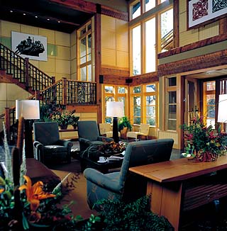 Willows Lodge lobby 